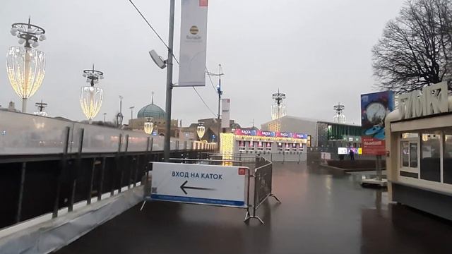 Москва новогодняя. Каток на ВДНХ. смотреть онлайн