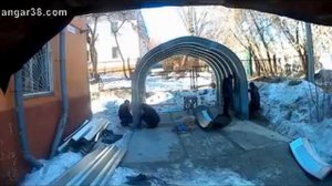 Быстровозводимый модульный утепленный гараж Бескаркасные ангары. Самостоятельная сборка ангара