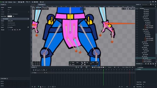 DragonBones Tutorial Ep16 - Cute Gunslinger Character Pt03 - Animating the Gunslinger Stance смотреть онлайн