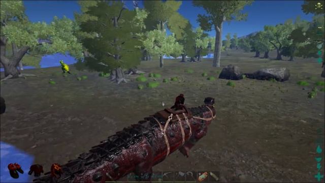 ARK Survival Evolved - QUEEN TITANOBOA SNAKE BOSS FIGHT RESOURCE CROPS MOD Modded #48 (ARK Gameplay смотреть онлайн