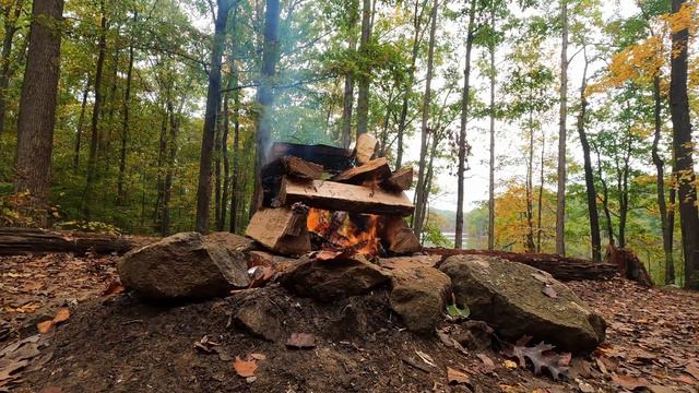 Звуки костра для отдыха, сна и медитации. Campfire sounds for relaxation, sleep and meditation. смотреть онлайн