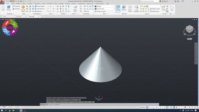 Autocad 3 Boyutlu Çizim dersleri #1 (Box, Cylindir, Cone, Sphere, Pyramid, Wedge, Torus ve Extrude) смотреть онлайн