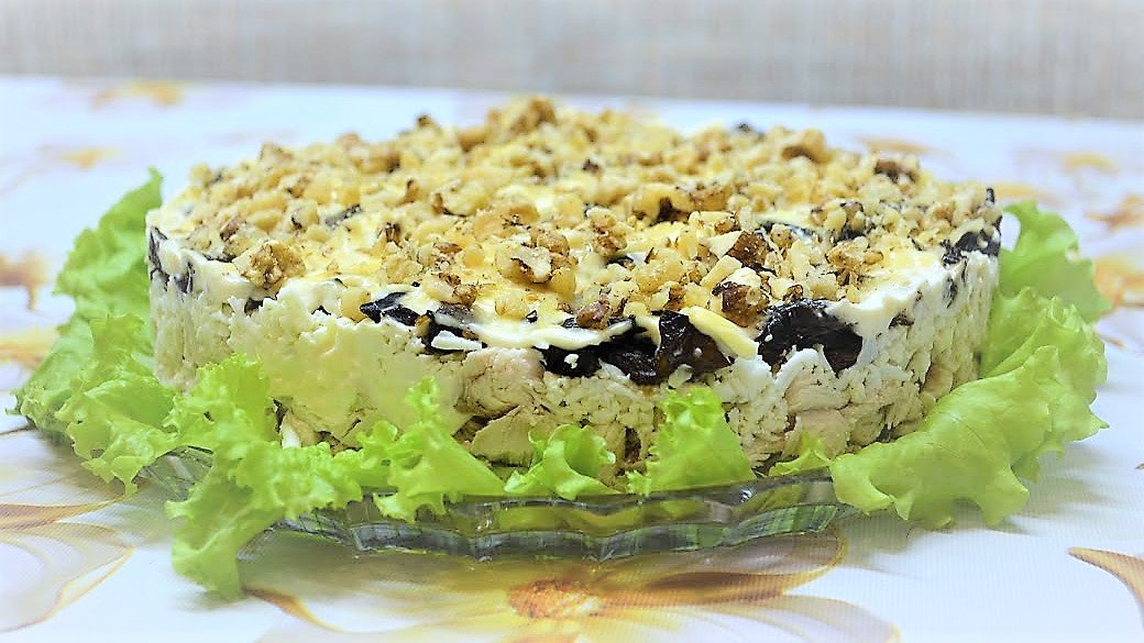 Шикарный рецепт?Салат _Фантазия_ с грибами. смотреть онлайн