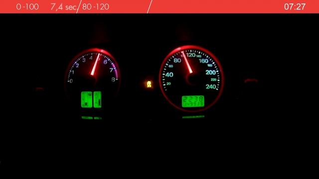 Ford Fiesta ST150 Stage 1+ (168hp) Acceleration - 0-100 and 80 -120 смотреть онлайн