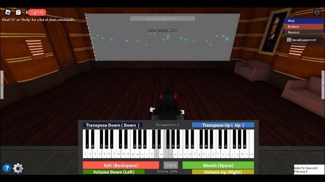 Megalovinia (easy) On roblox piano! (sheets in des) смотреть онлайн