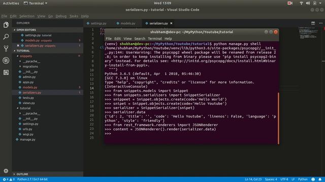 Django Rest Framework Tutorial Part - 02 | Model, Serializer and Views смотреть онлайн