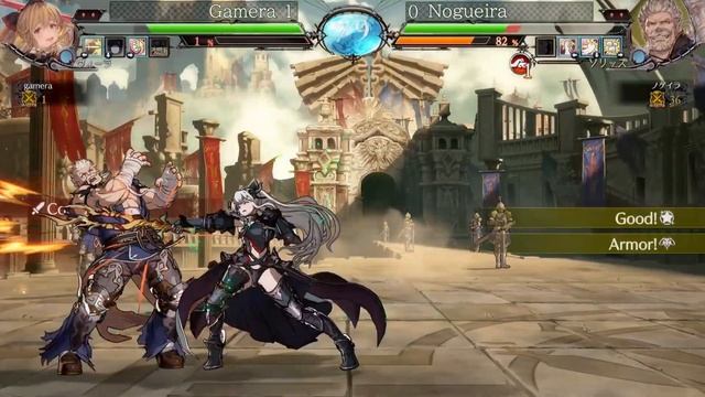 [GBVS] Granblue Fantasy Versus Rank Match  Gamera (Vira) Vs Nogueira (Soriz)