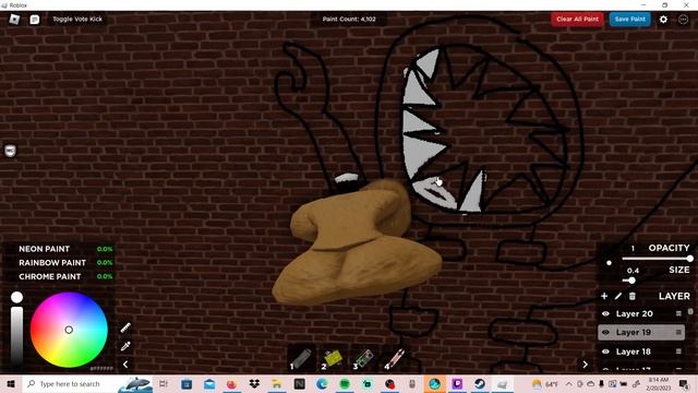 Drawing Figure From Roblox Doors ( Spray Paint) смотреть онлайн