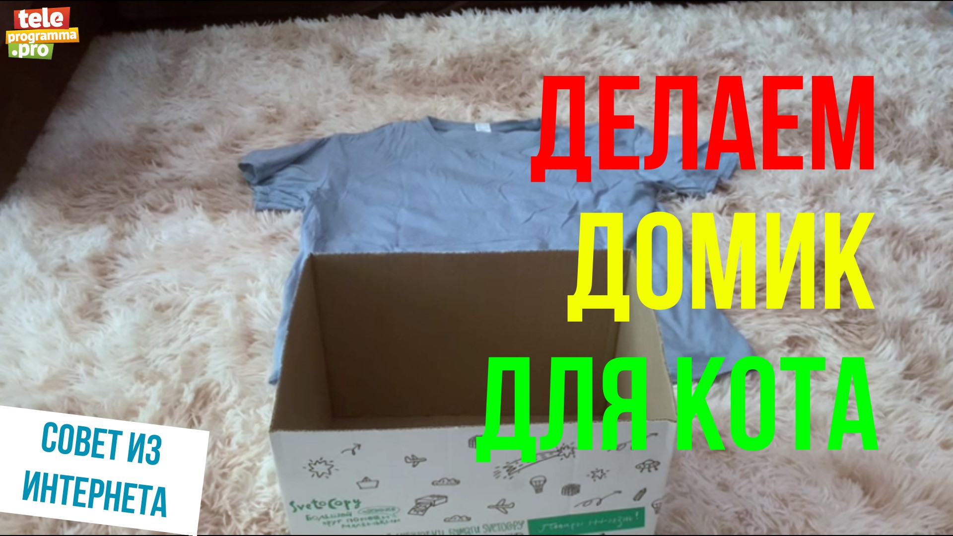 Делаем домик для кошки смотреть онлайн