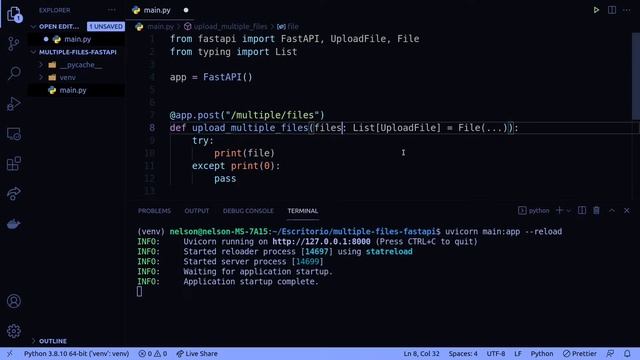 Como subir multiples archivos con FastAPI || Python смотреть онлайн