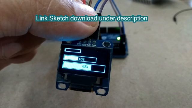 Arduino and OLED I2C 128x64 Progress bar FREE CODE смотреть онлайн