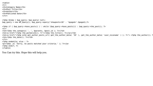 Wordpress: How to create a page that contains a list of post titles from specific categories? смотреть онлайн