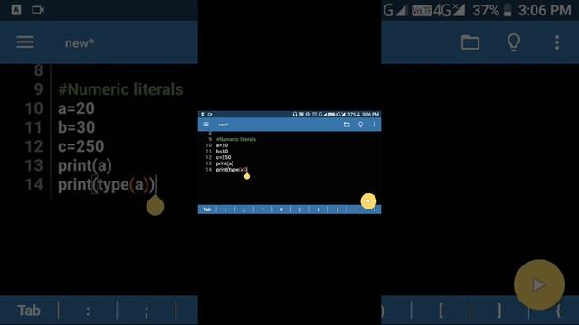 String and Numeric literals in python смотреть онлайн