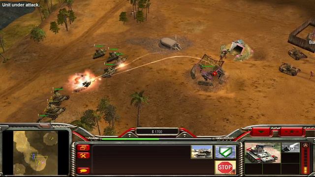 Command & Conquer General 1 VS 1 Dessert Fury смотреть онлайн