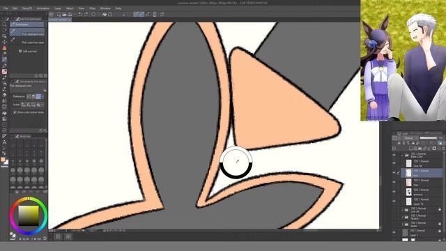 【DRAWING】Summer Neneka Art Stream + Line art and adding Color! #5 смотреть онлайн