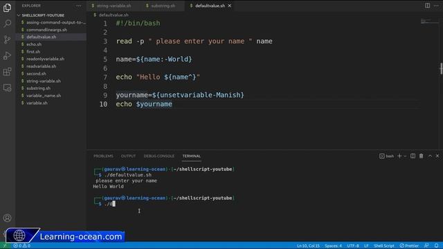 Shell Script tutorials-18- How to Set Default Value of a Variable - Variable Default Value(In Hindi смотреть онлайн