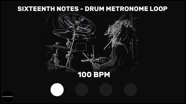 Sixteenth Notes | Drum Metronome Loop | 100 BPM смотреть онлайн