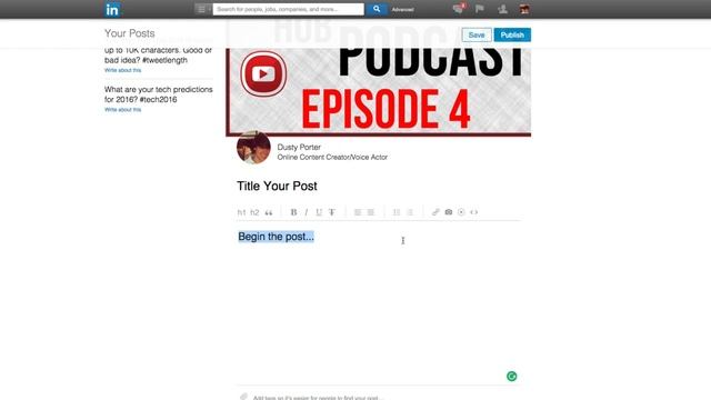 How To Publish A Post on Linkedin - Linkedin Tutorial смотреть онлайн