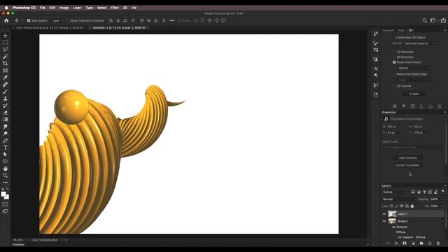 3D Abstract Design in Adobe Photoshop | Custom design, Sphere, Drop shadow | Graphic Design (part2) смотреть онлайн