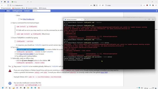 06 Install TiddlyWiki with npm смотреть онлайн