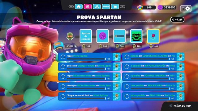 Fall Guys Como Completar o Desafio Prova Spartan e Skins do Halo смотреть онлайн