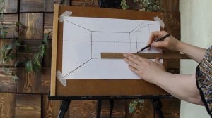 перспектива комнаты с одной точкой схода