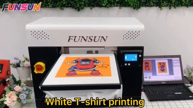 DTG PRINTER WHITE T-SHIRT PRINTING смотреть онлайн