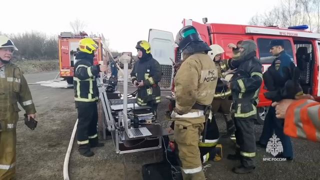 МЧС публикует видео пожара в нижегородском Дзержинске. смотреть онлайн