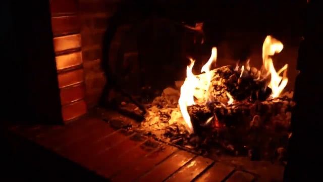 Огонь в камине со звуком, Камин для сна, Звуки огня, Потрескивание дров в камине