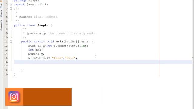 how to find Pass fail using conditional operator in java lecture 28 смотреть онлайн