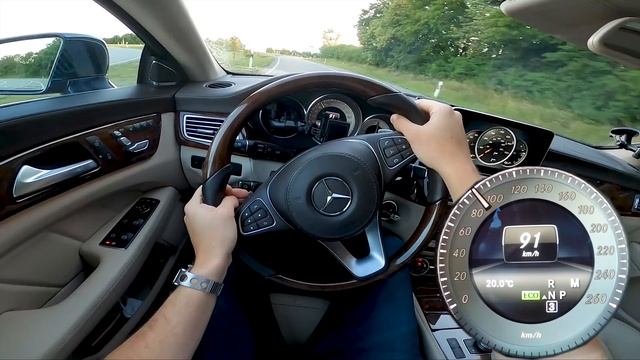 AutoBahn - Mercedes CLS 500 Shooting Brake - POV | 100-200 Km/h | Vmax