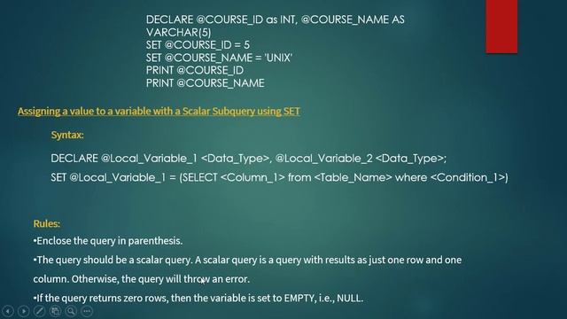 T-SQL programing in SQL server смотреть онлайн