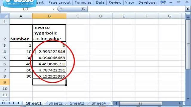 How to Use ACOSH Function & Formula Microsoft Excel 2007 смотреть онлайн