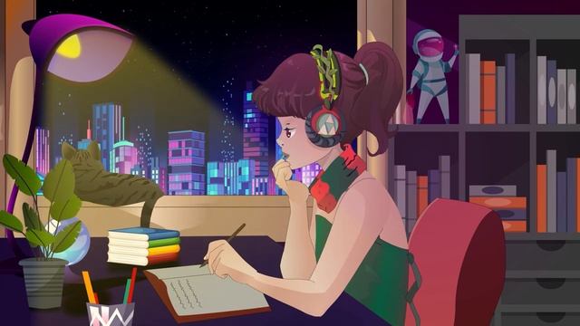 Lofi study music _ музыка для учебы, музыка для работы, расслабляющая музыка смотреть онлайн