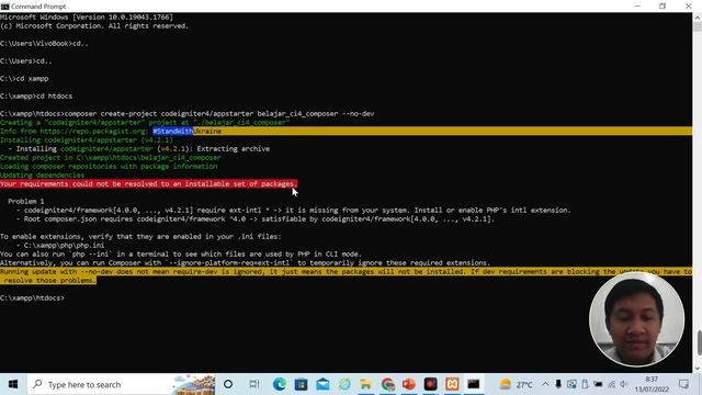 Tutorial Codeigniter 4 || 2. Persiapan dan Installasi Codeigniter 4 смотреть онлайн