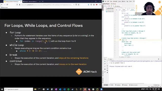 Hack.py: Introduction to Python Part 1 | Winter 2021 смотреть онлайн