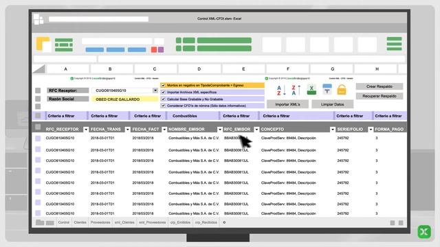 ¡Convierte los Xml CFDi a Excel en un solo clic! con Control XML CFDi v4 смотреть онлайн