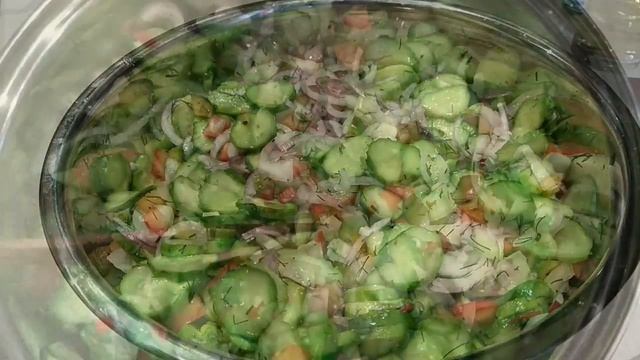 Салат из огурцов "Нежинский" на зиму. смотреть онлайн