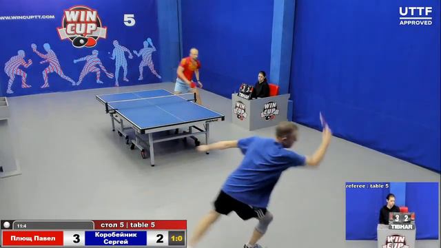 19:30 Плющ Павел 3-0 Коробейник Сергей стол 5 ЮГ-3 26.12.20 смотреть онлайн