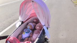 Беби Боны на Прогулке с Коляской Переодевашки Кукол Беби Бон Наделали Свои Делишки в Коляску