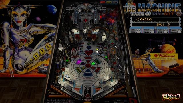 The Machine Bride of Pinbot (Williams 1991) | Visual Pinball X | Table Snapshot (Desktop Mode) смотреть онлайн