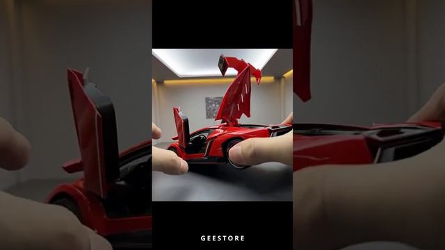 Детская машинка Lamborghini Veneno 1:24 с дымом #shortsvideo смотреть онлайн