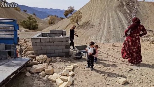 Rustic Craftsmanship & Cuisine: Completing a Toilet Wall and Making Spaghetti in Nomadic Life ?