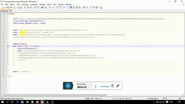 Parsing Menggunakan Data JSON смотреть онлайн