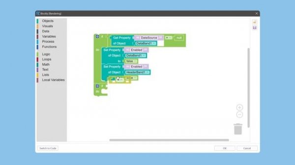 Google Blockly in Stimulsoft Reporting Tool. Check Data Source [2021].