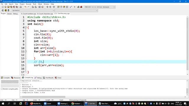 C. Sort the array смотреть онлайн