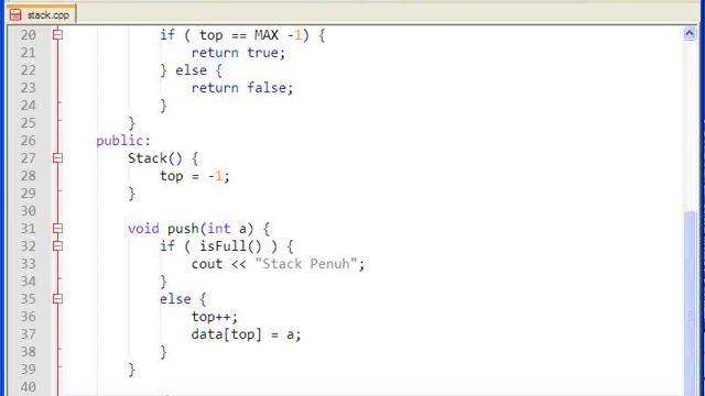 C++ Stack tutorial смотреть онлайн