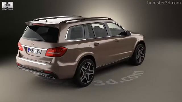 Mercedes-Benz GLS-Class AMG Line 2015 3D model by Humster3D.com смотреть онлайн