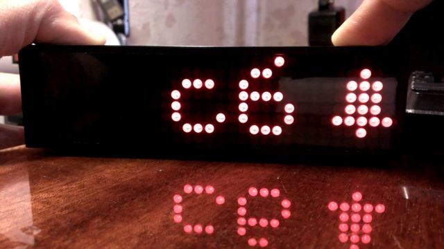 Clock Max7219 4 matrix WiseLord смотреть онлайн