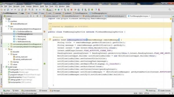 Android Firebase Push Notification With Custom Click Action